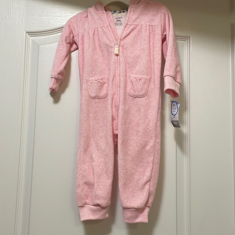 Carter’s one piece with hoodie 12 months